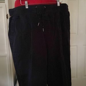 Terra & Sky drawstring black jeans